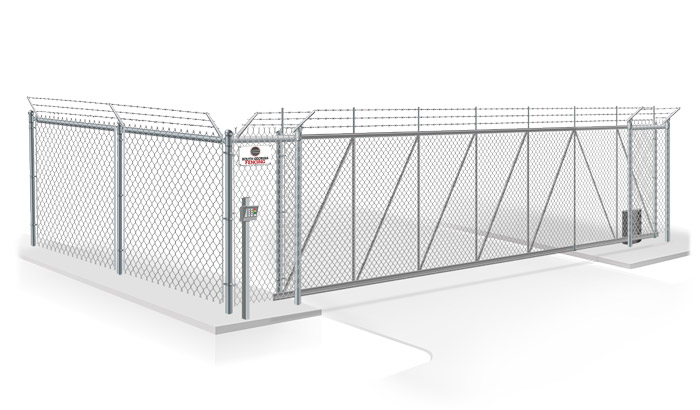 Commercial cantilever gate installation company for the Southeast Georgia area.